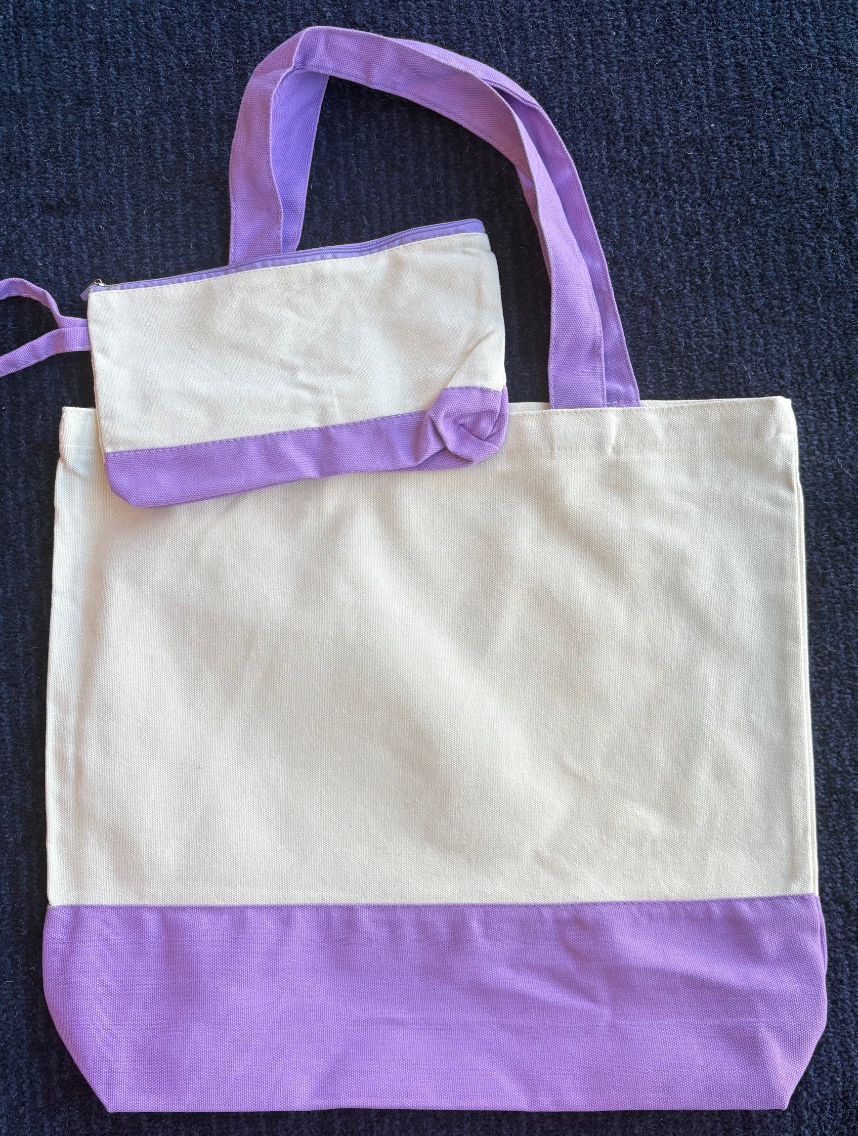 Design your own Tote Bag w/matching cosmetic bag