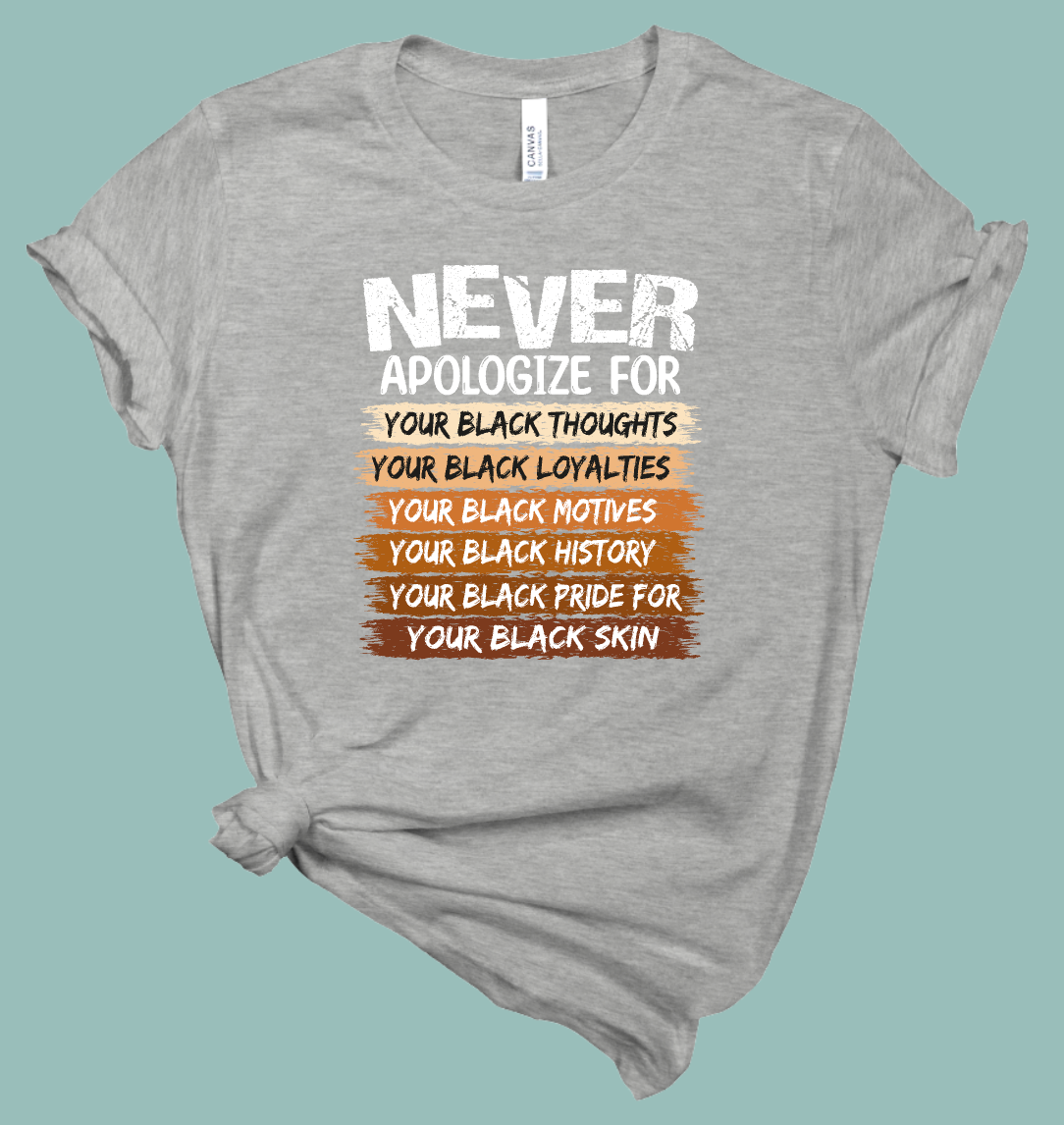 Never Apologize Black History
