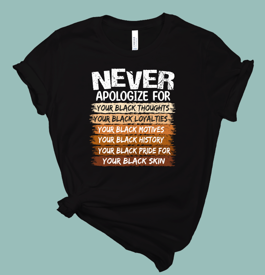 Never Apologize Black History