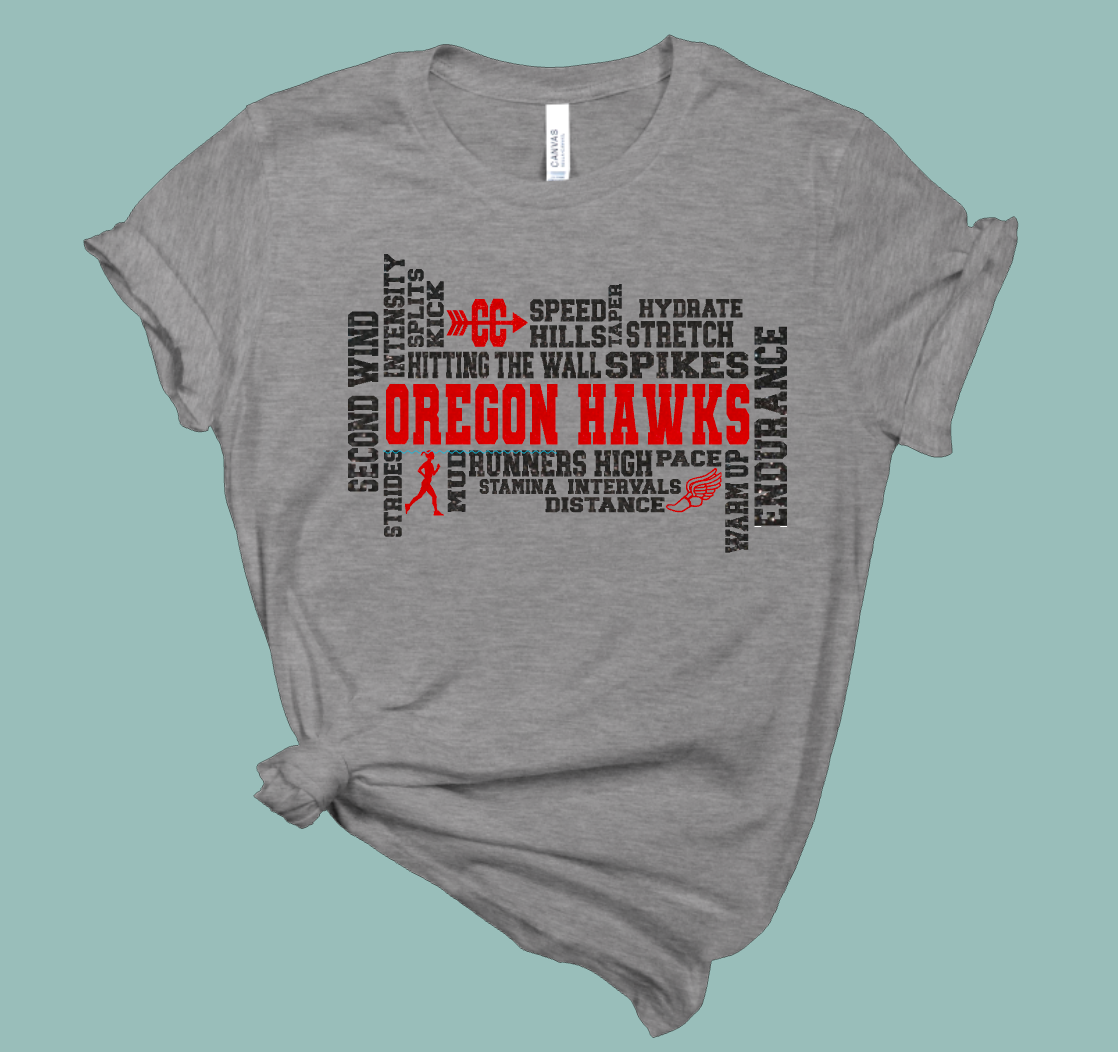Oregon Hawks Cross Country Shirts