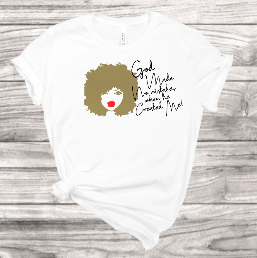 No Mistakes Vinyl T-Shirt | Mema's Custom Studio - Mema's Custom Studio