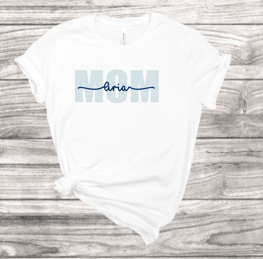 Mom With Kids Names t-shirt | Mema's Custom Studio - Mema's Custom Studio
