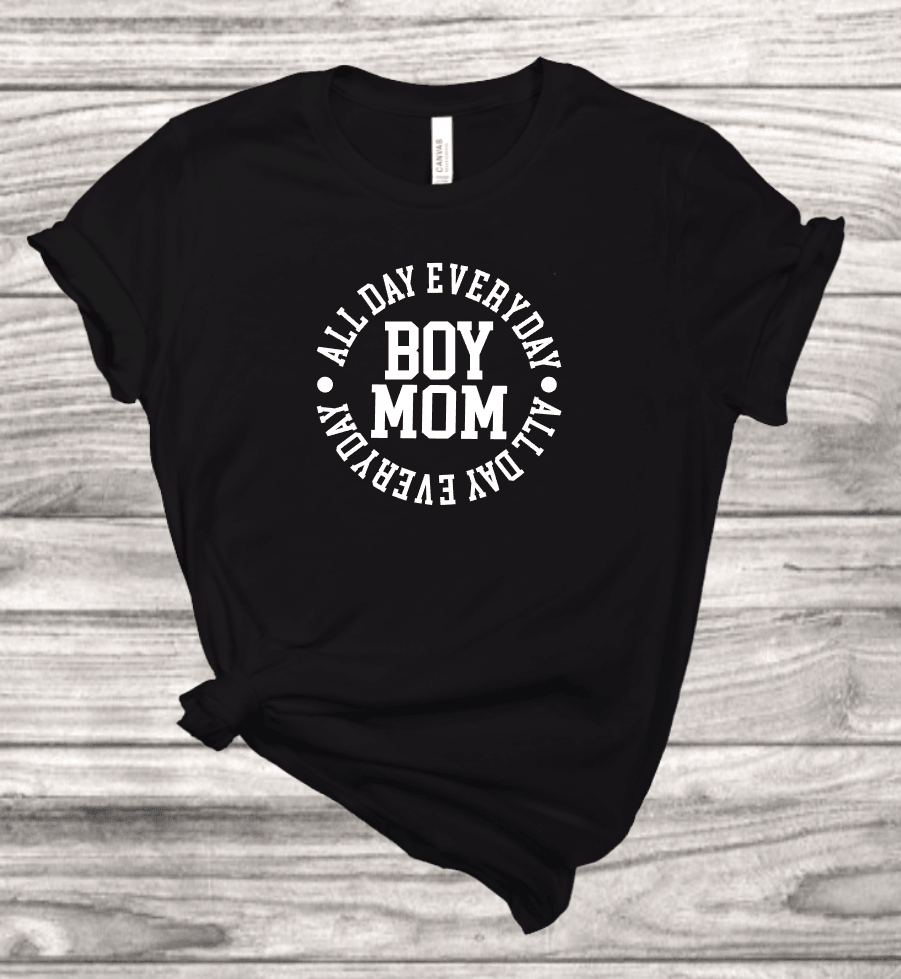 Boy Mom T-Shirt | Mema's Custom Studio - Mema's Custom Studio