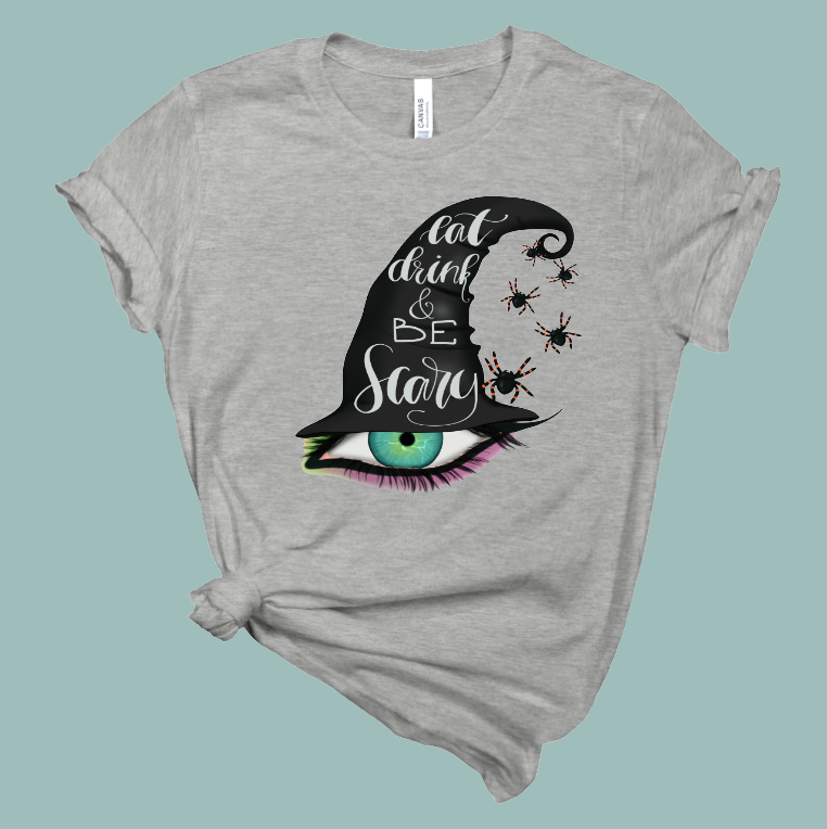 Scary Hat Halloween T-Shirt | Mema's Custom Studio