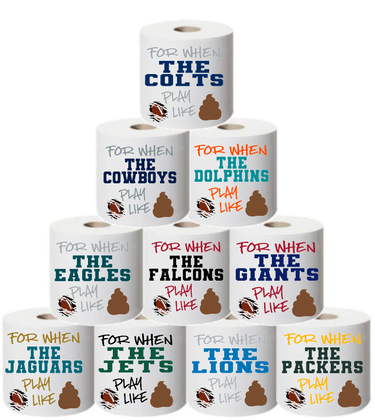 Football Toilet Paper Gift