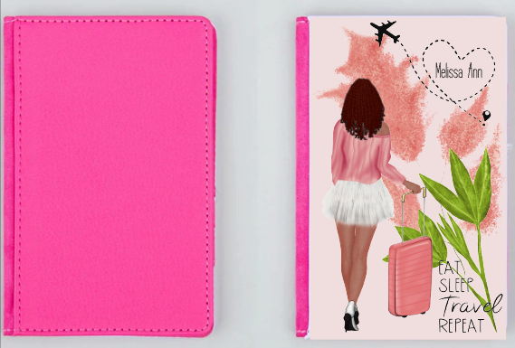 Eat Sleep Travel Repeat Passport Holder