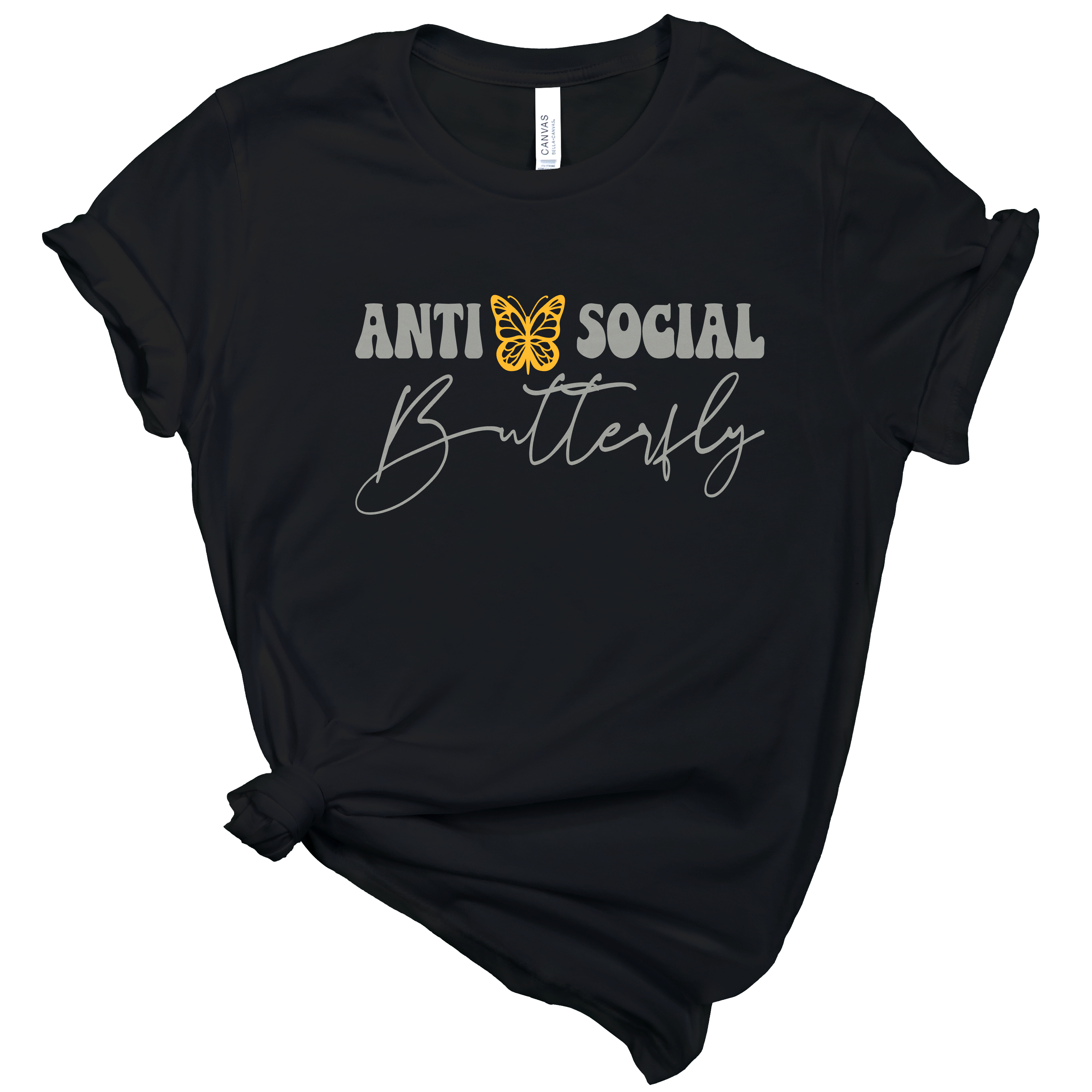 Anti-Social Butterfly T-Shirt | Mema's Custom Studio