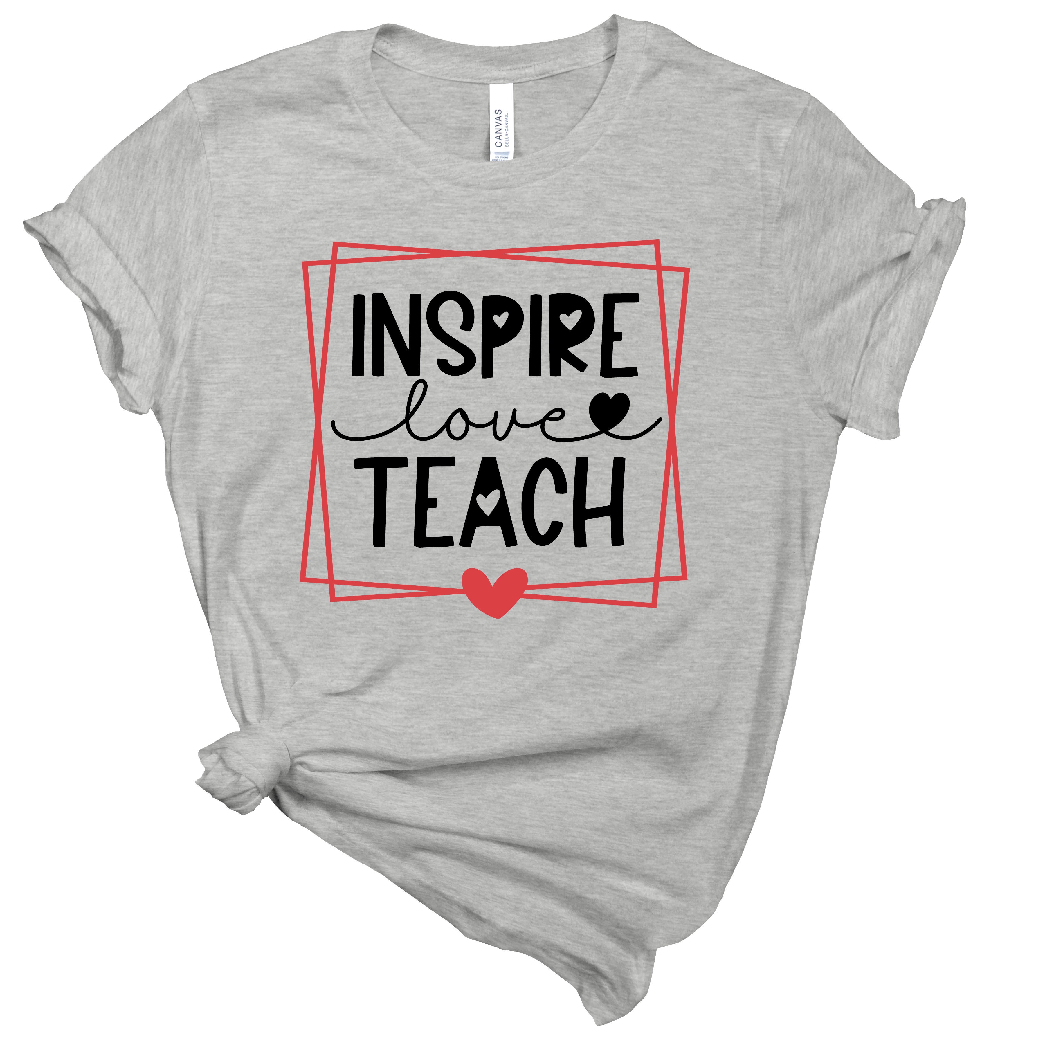Inspire Love Teach T-Shirt | Mema's Custom Studio