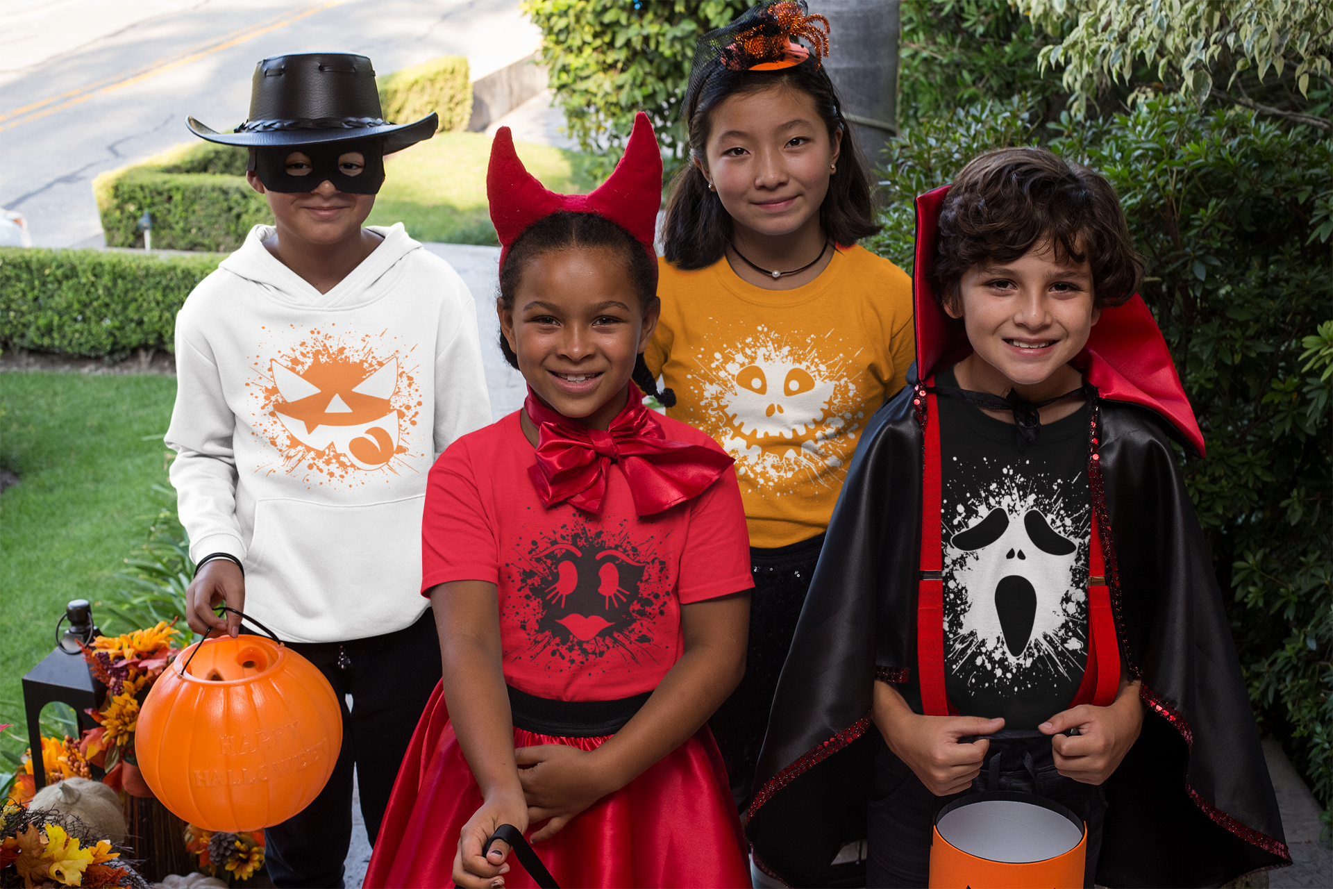 Pumpkin Faces T-Shirt | Mema's Custom Studio