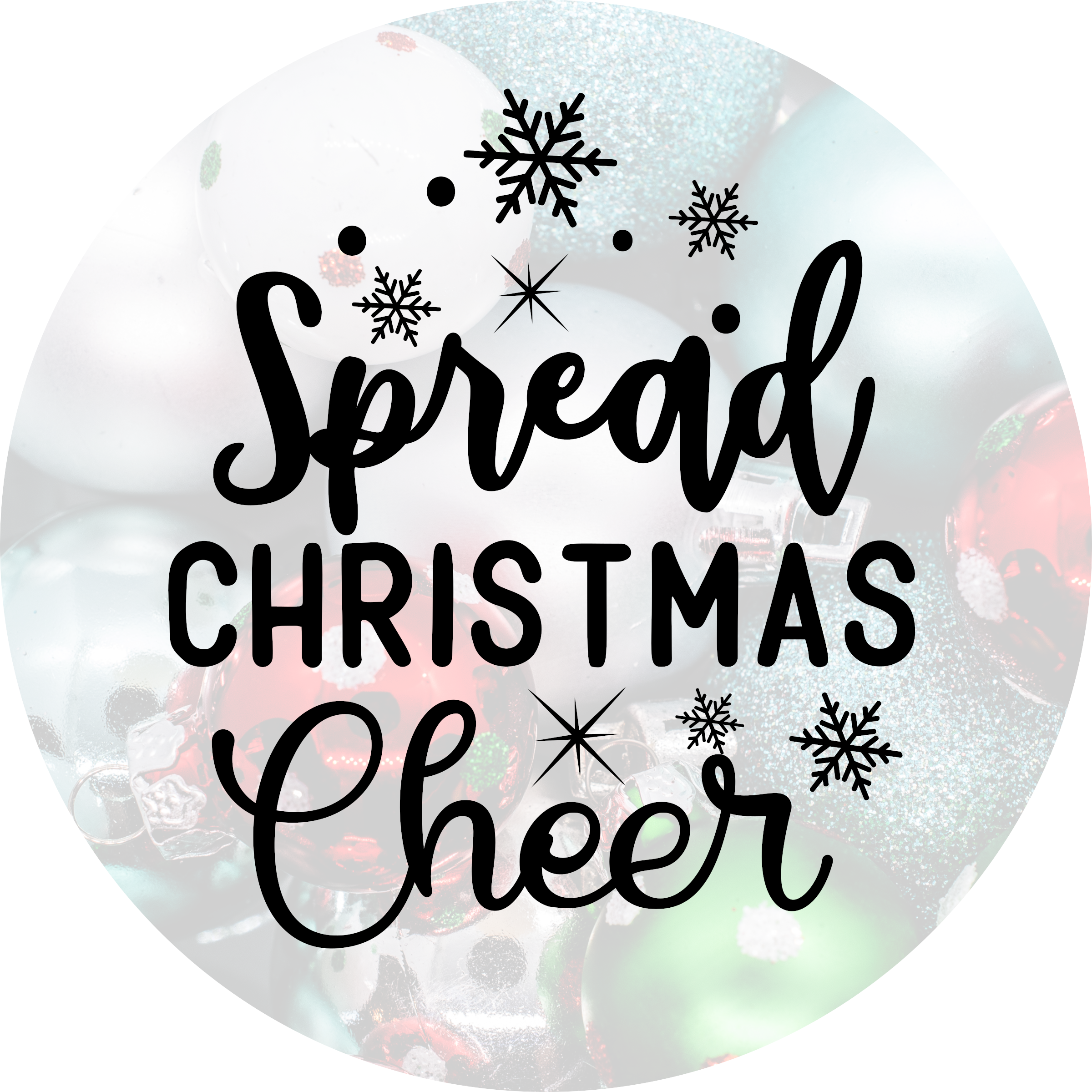 Christmas Coasters 4pc set (Round)