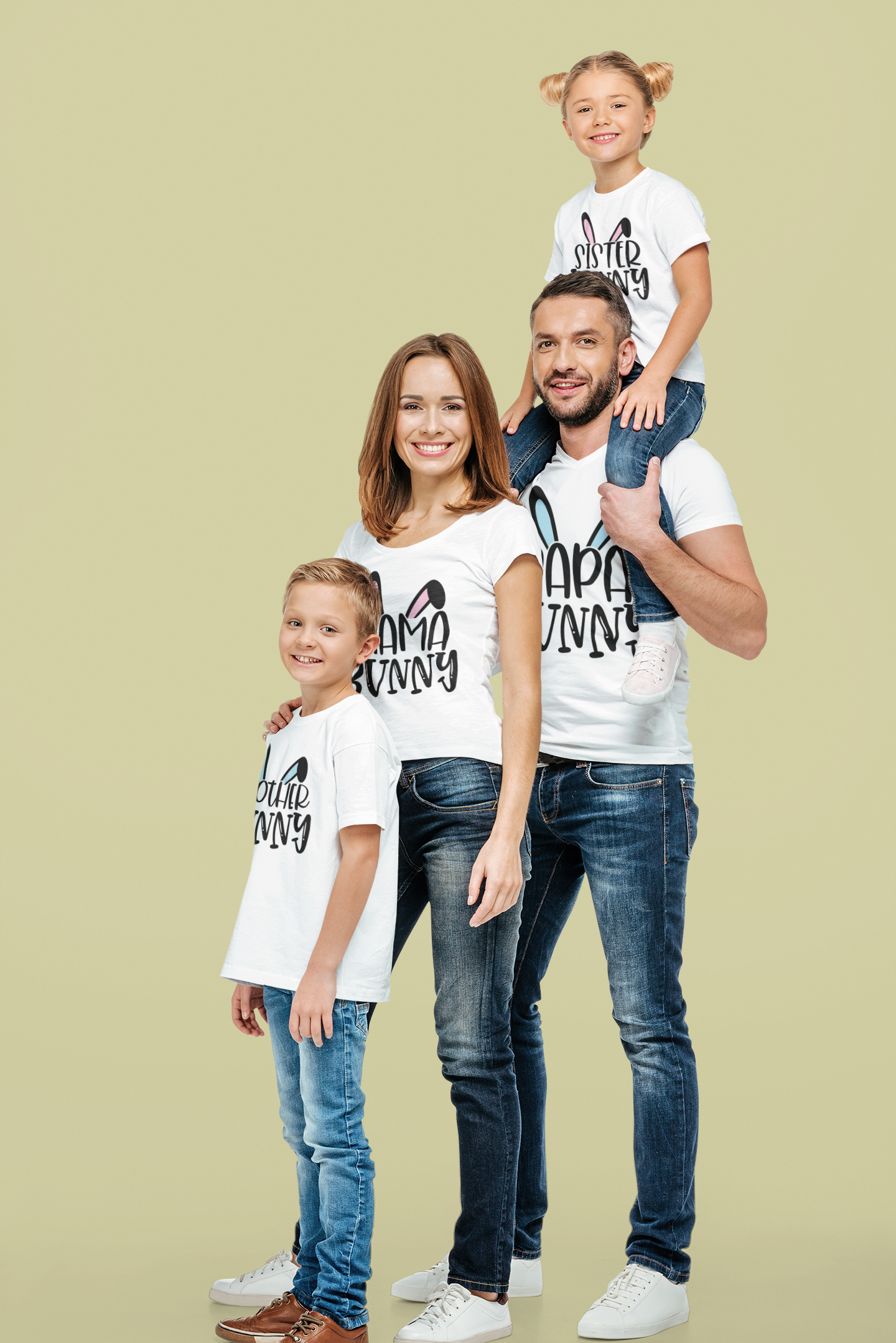Easter Bunny Family T-shirt | Mema's Custom Studio