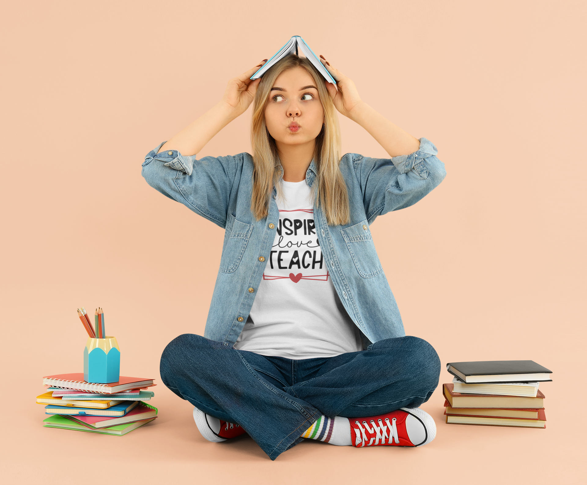 Inspire Love Teach T-Shirt | Mema's Custom Studio