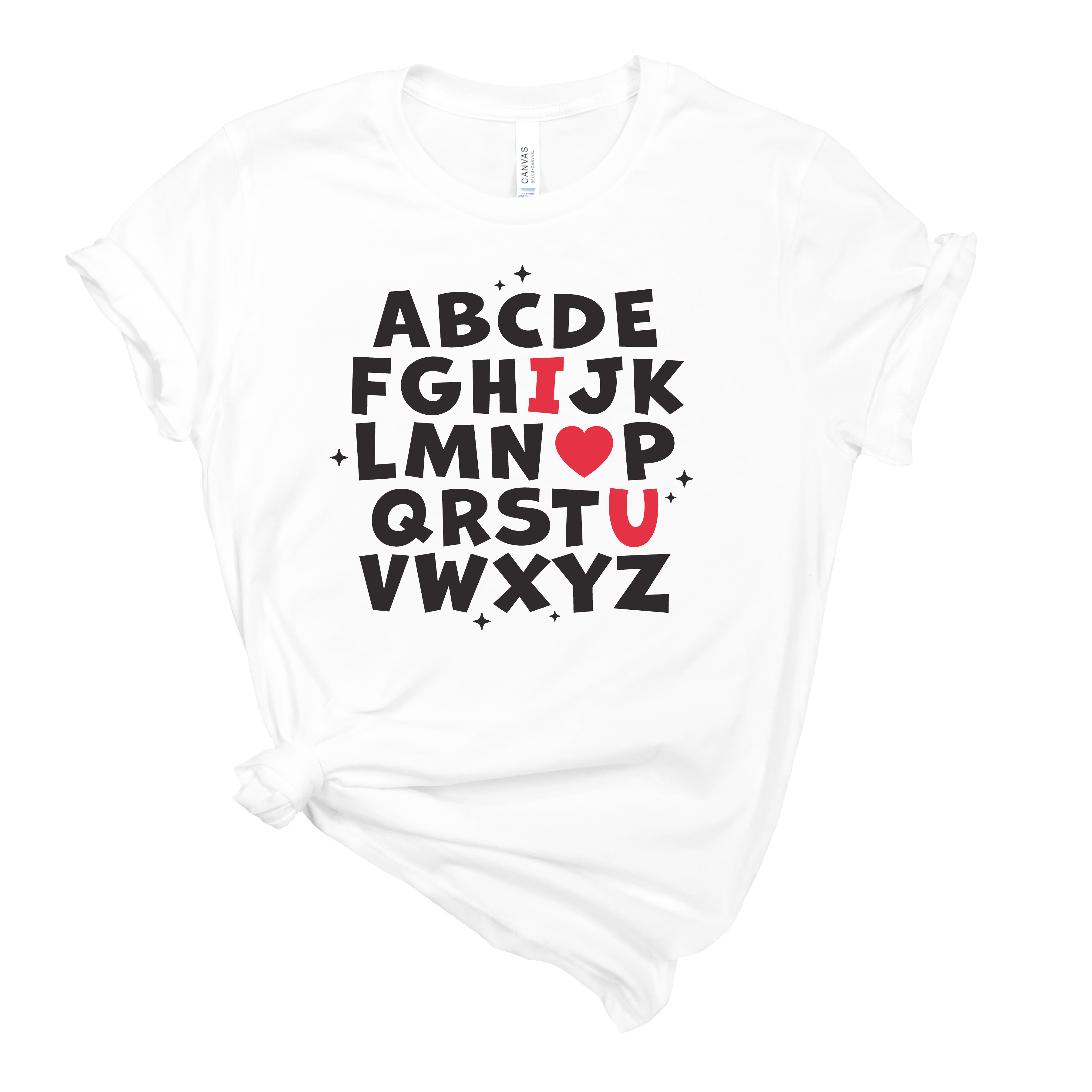 ABC I love you Shirt | Mema's Custom Studio